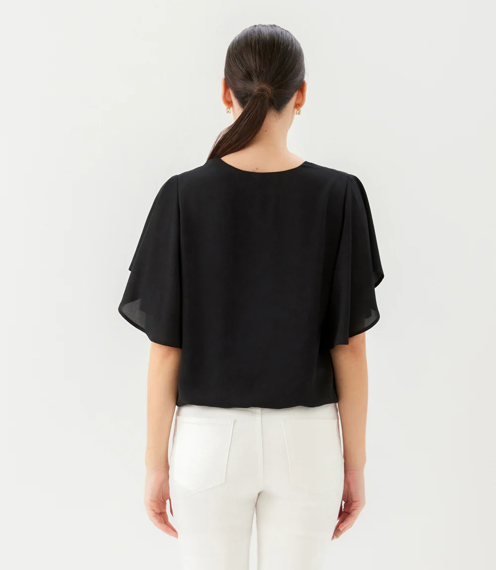 Flutter Sleeve V-Neck Top - Image 6