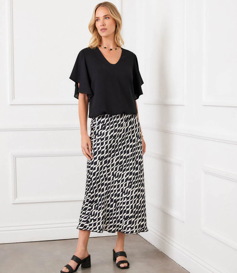 Flutter Sleeve V-Neck Top - Image 7