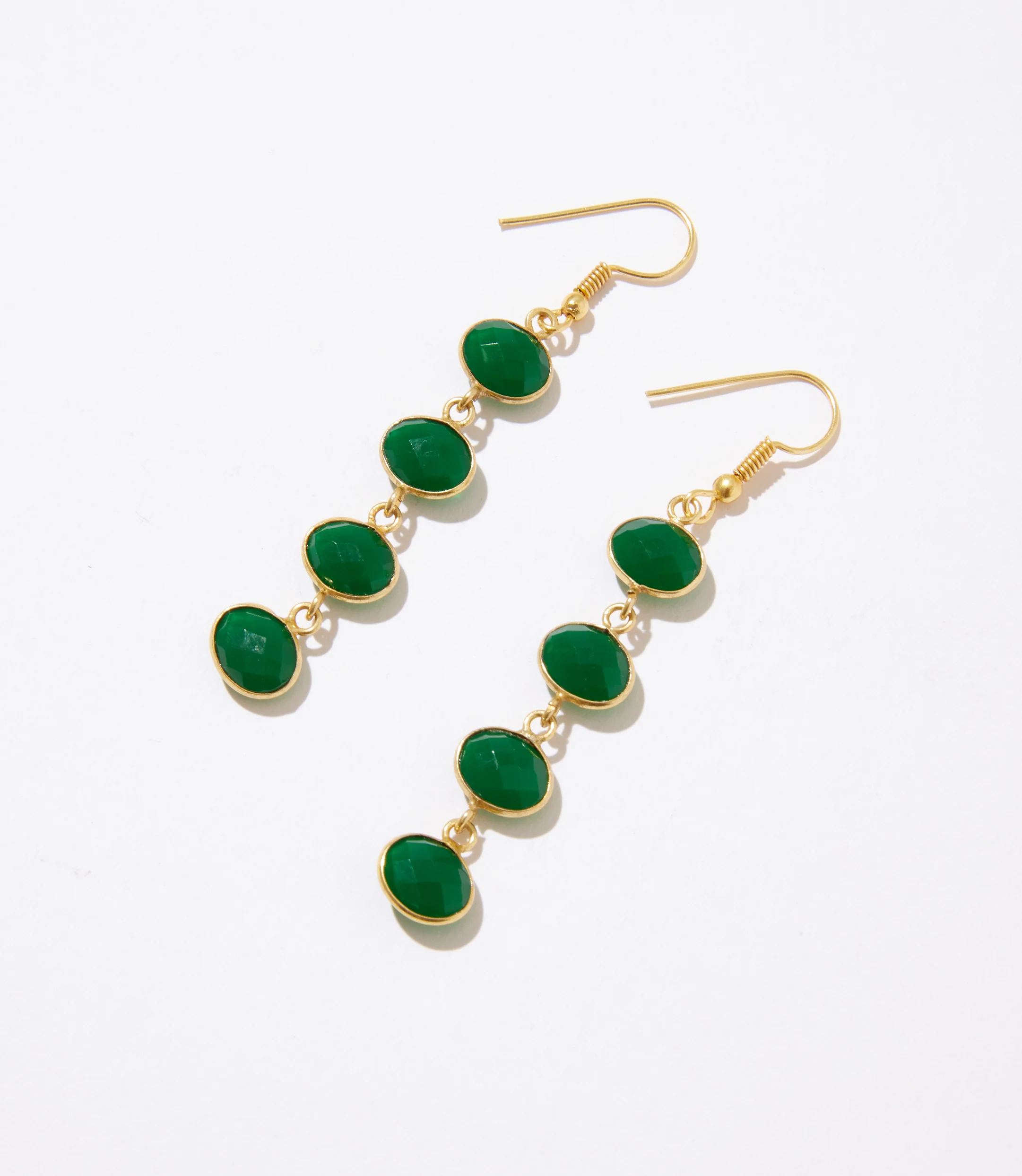 Four Drop Gemstone Earrings - Image 2