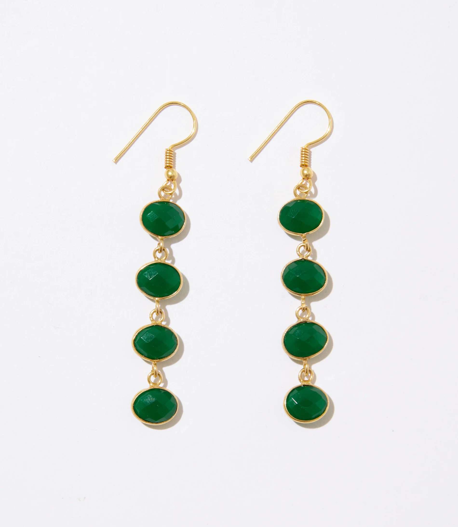 Four Drop Gemstone Earrings - Image 3