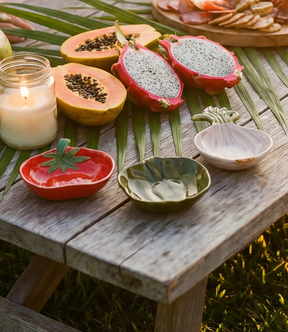 Garden Vegetable Tidbit Dishes, Set Of 3 - Image 3
