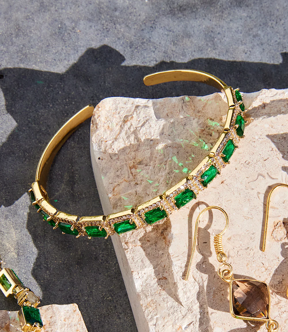 Gemstone Cuff Bracelet - Image 4