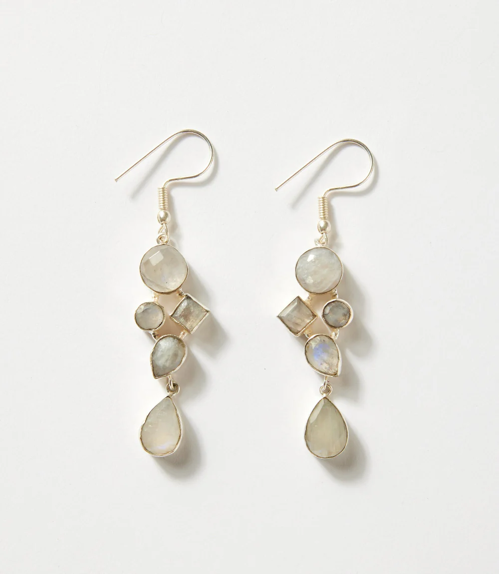 Gemstone Dangle Earrings - Image 5