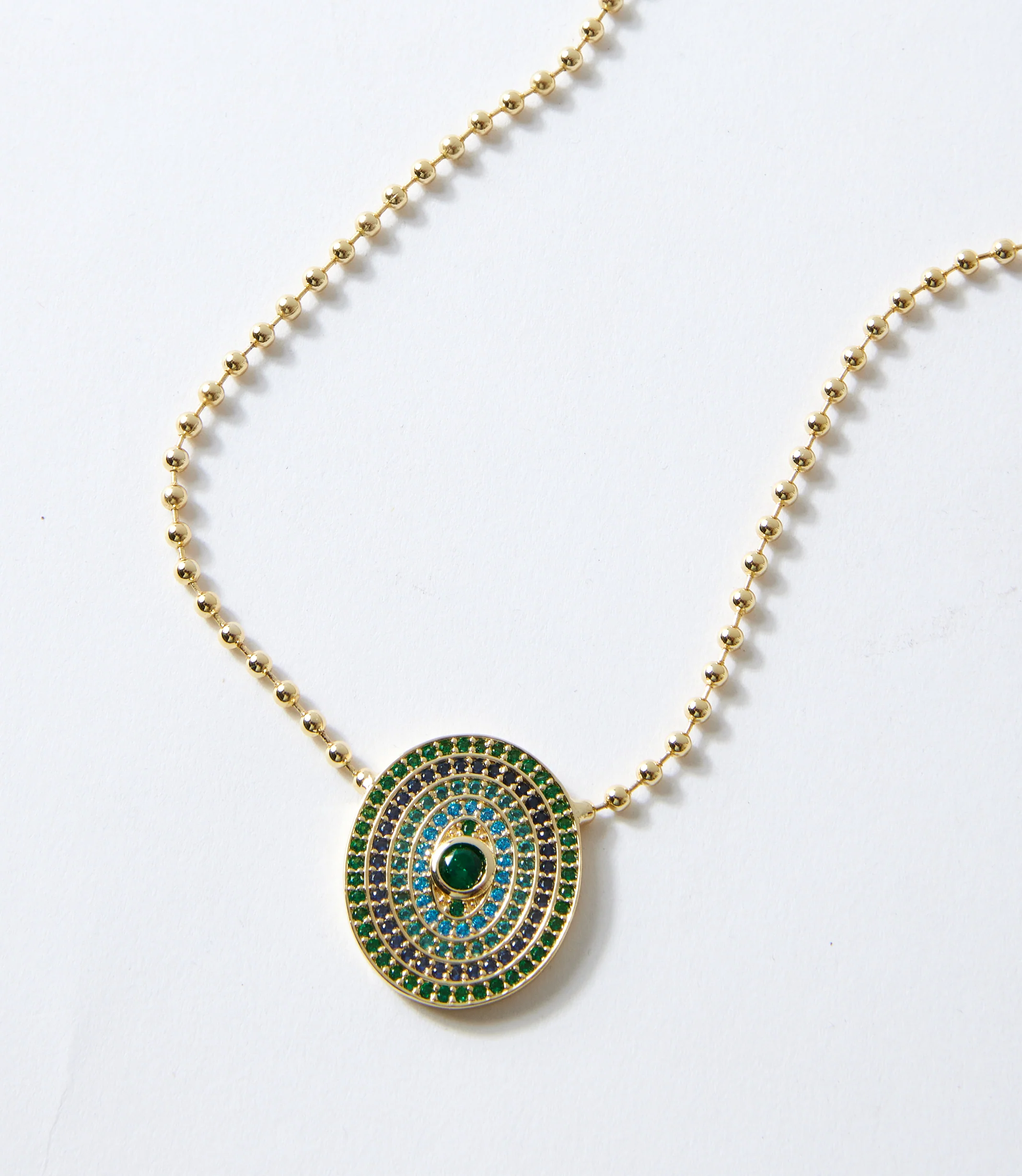 Gemstone Disc Necklace - Image 5