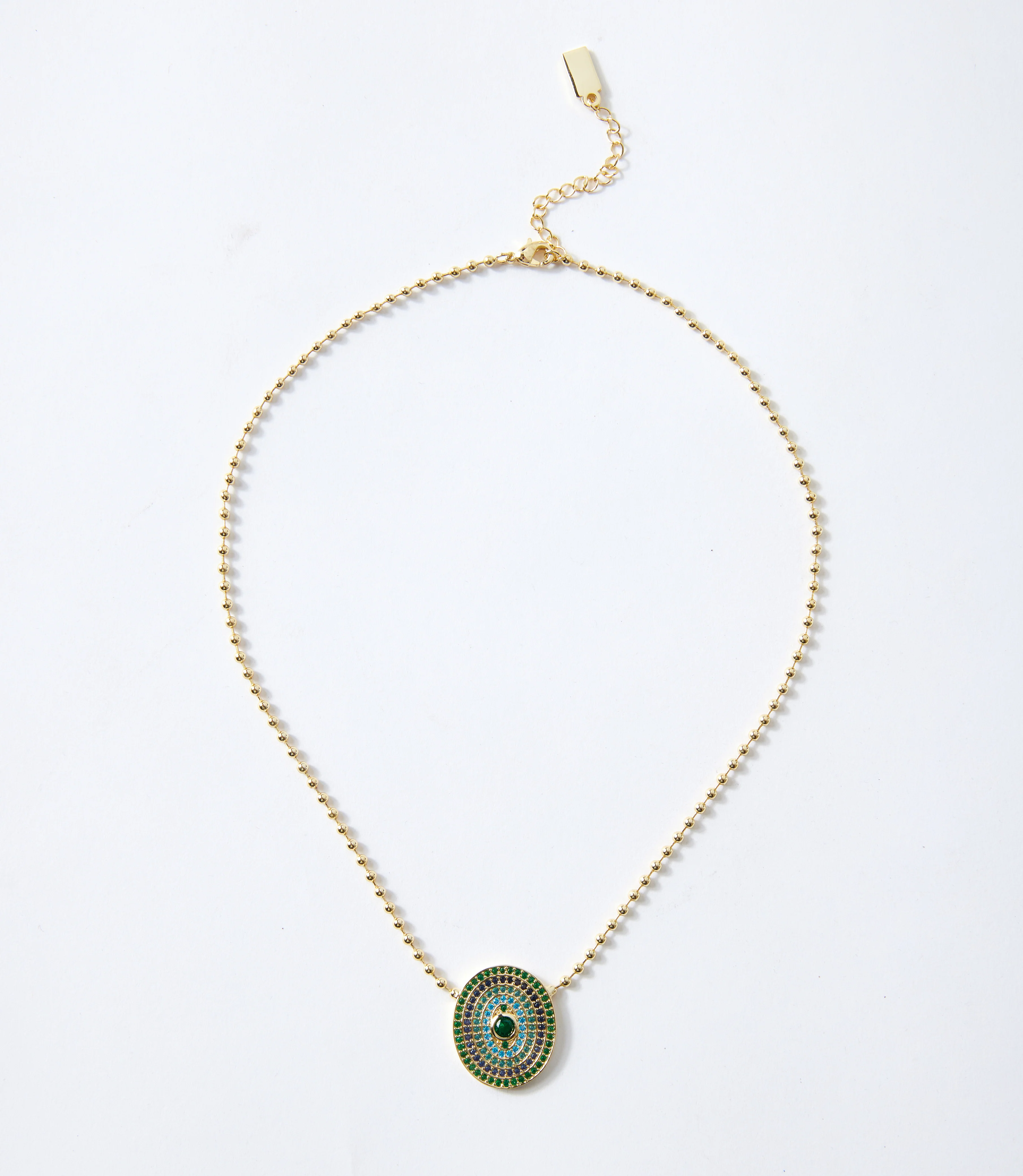 Gemstone Disc Necklace - Image 6