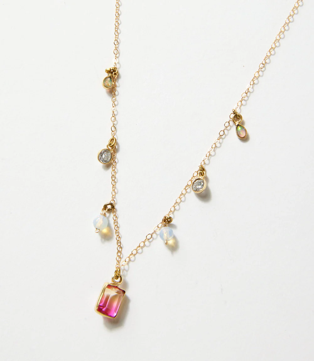 Gemstone Station Necklace - Image 2