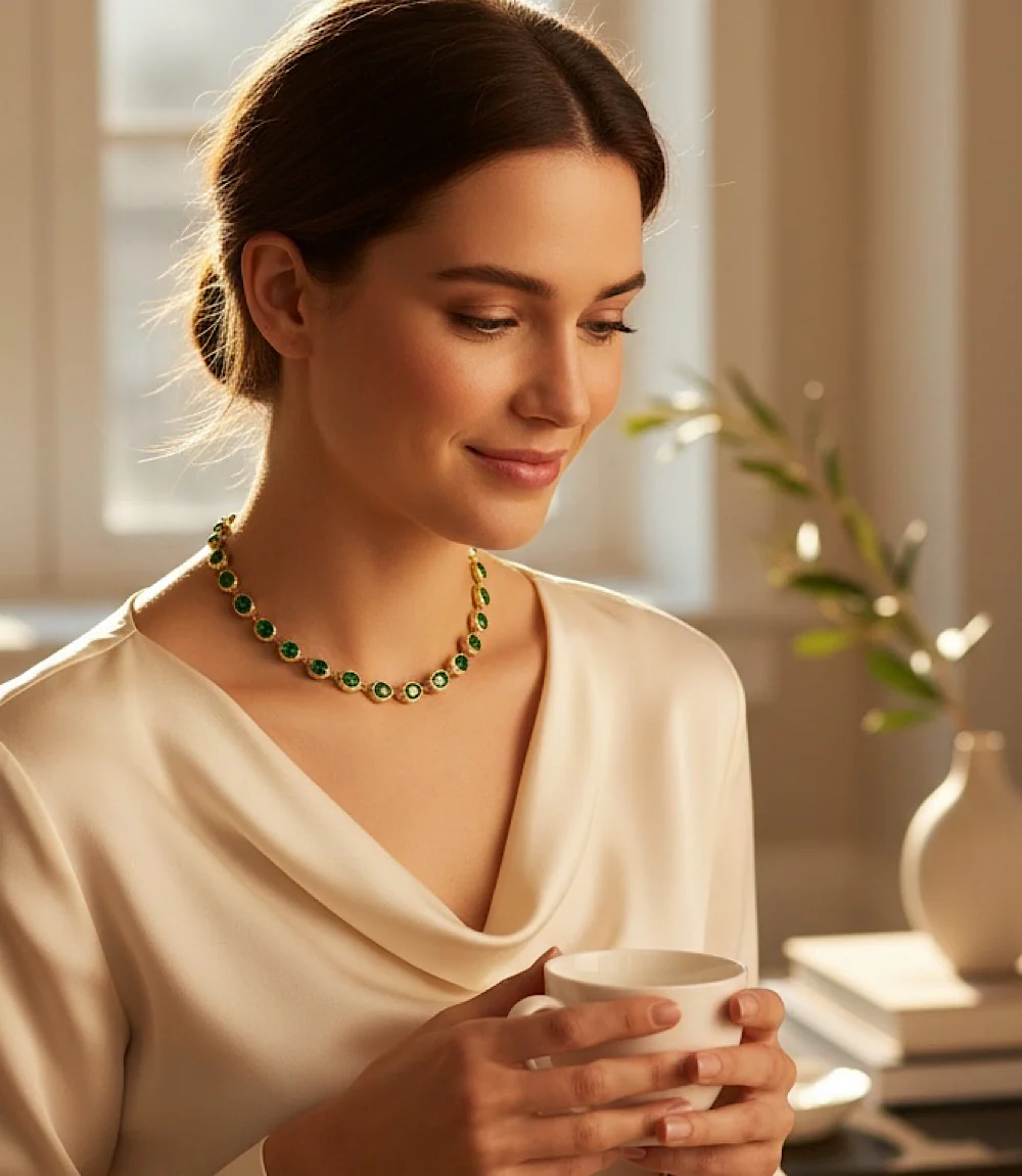 Gemstone Station Necklace - Image 3