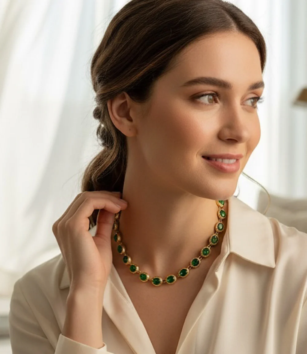 Gemstone Station Necklace - Image 6