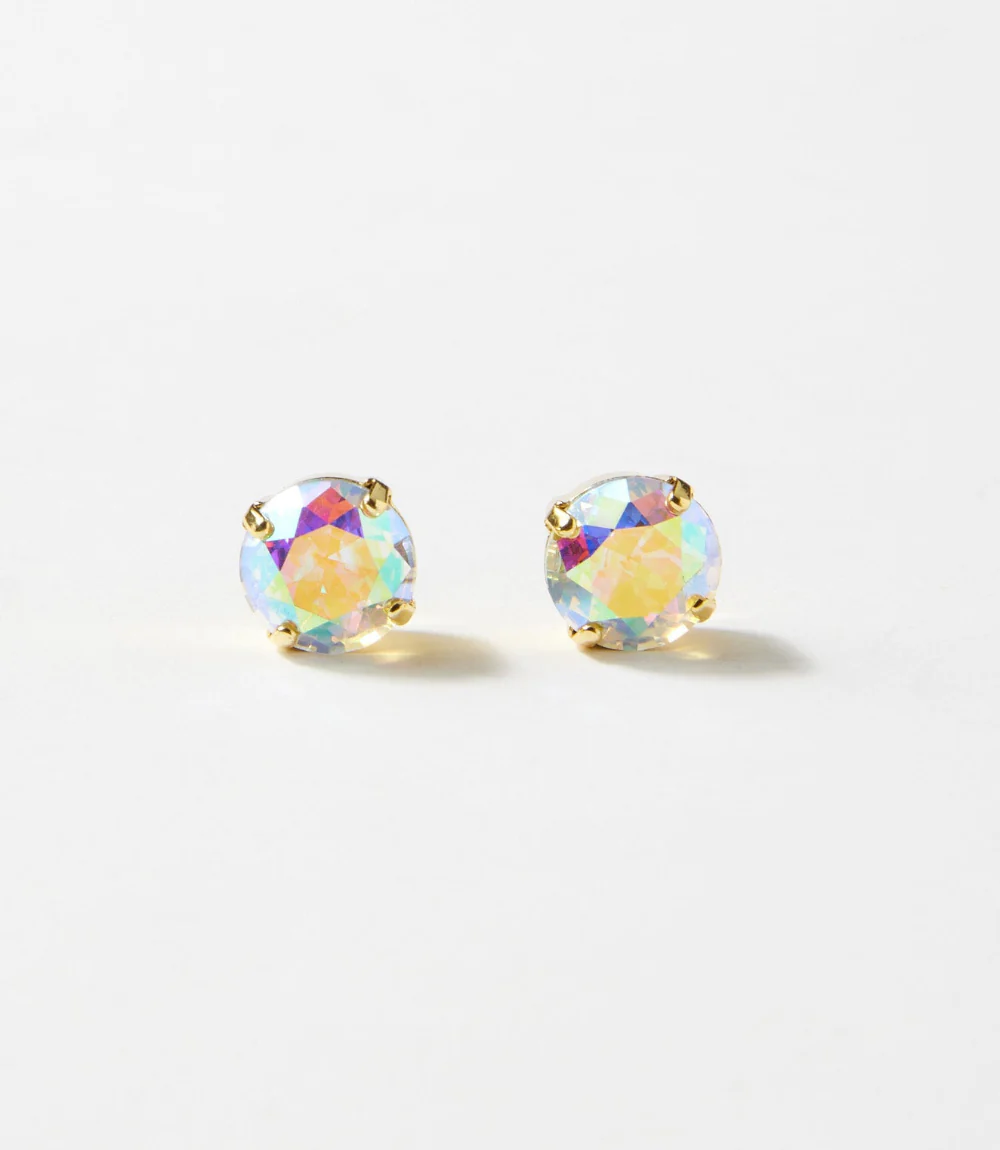 Gemstone Stud Earrings - Image 2