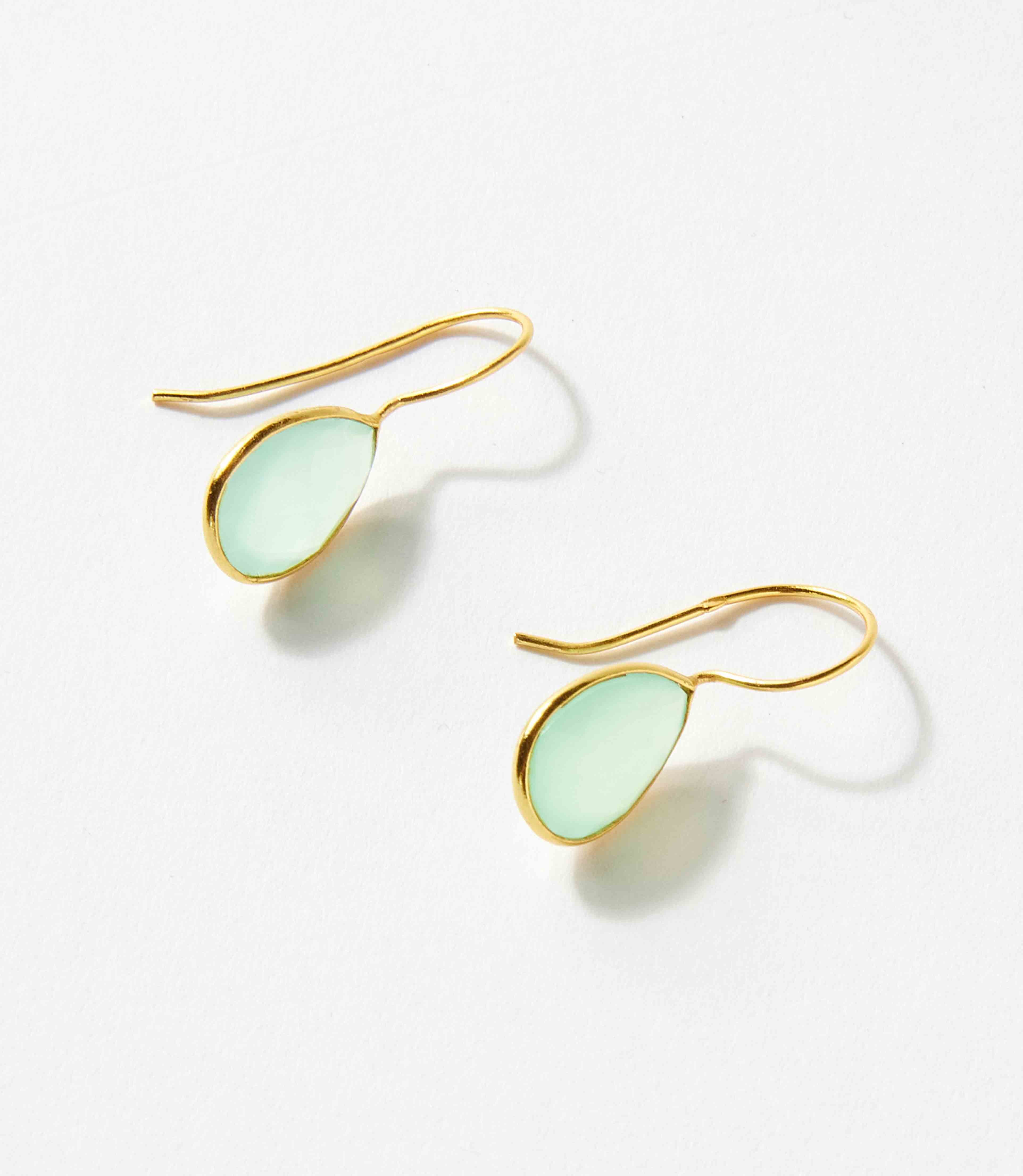 Gemstone Teardrop Earrings - Image 2