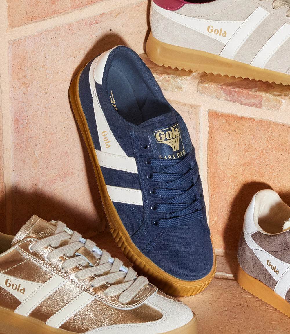 Gola Badminton Suede Plimsoll Sneakers - Image 2
