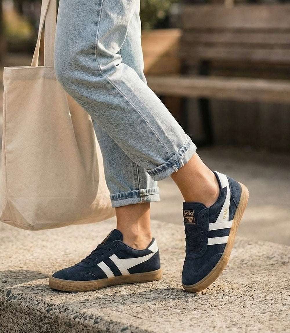 Gola Badminton Suede Plimsoll Sneakers - Image 3