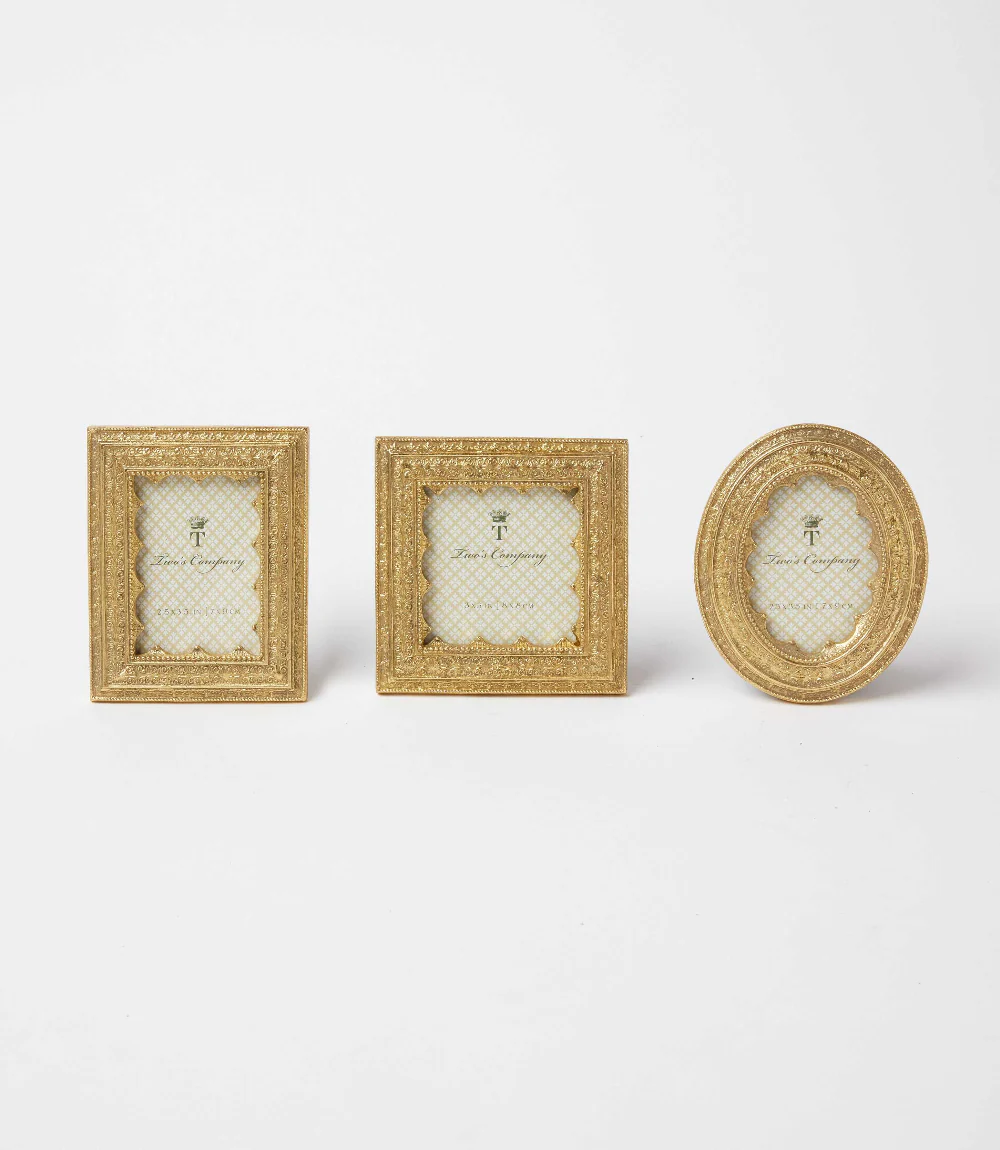 Gold Picture Frames, Set Of 3 - Image 2