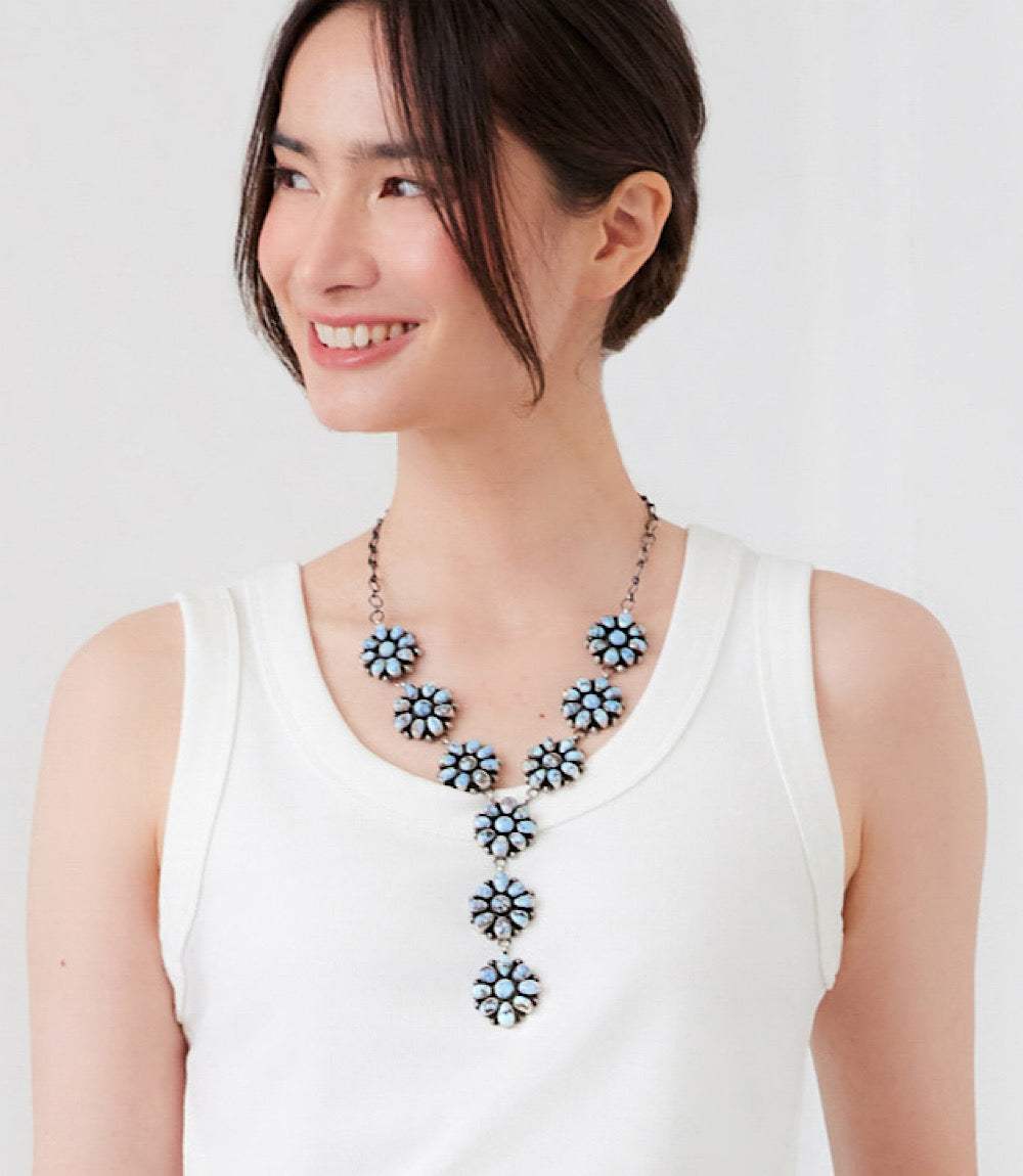 Golden Hill Turquoise Cluster Lariat Set - Image 7