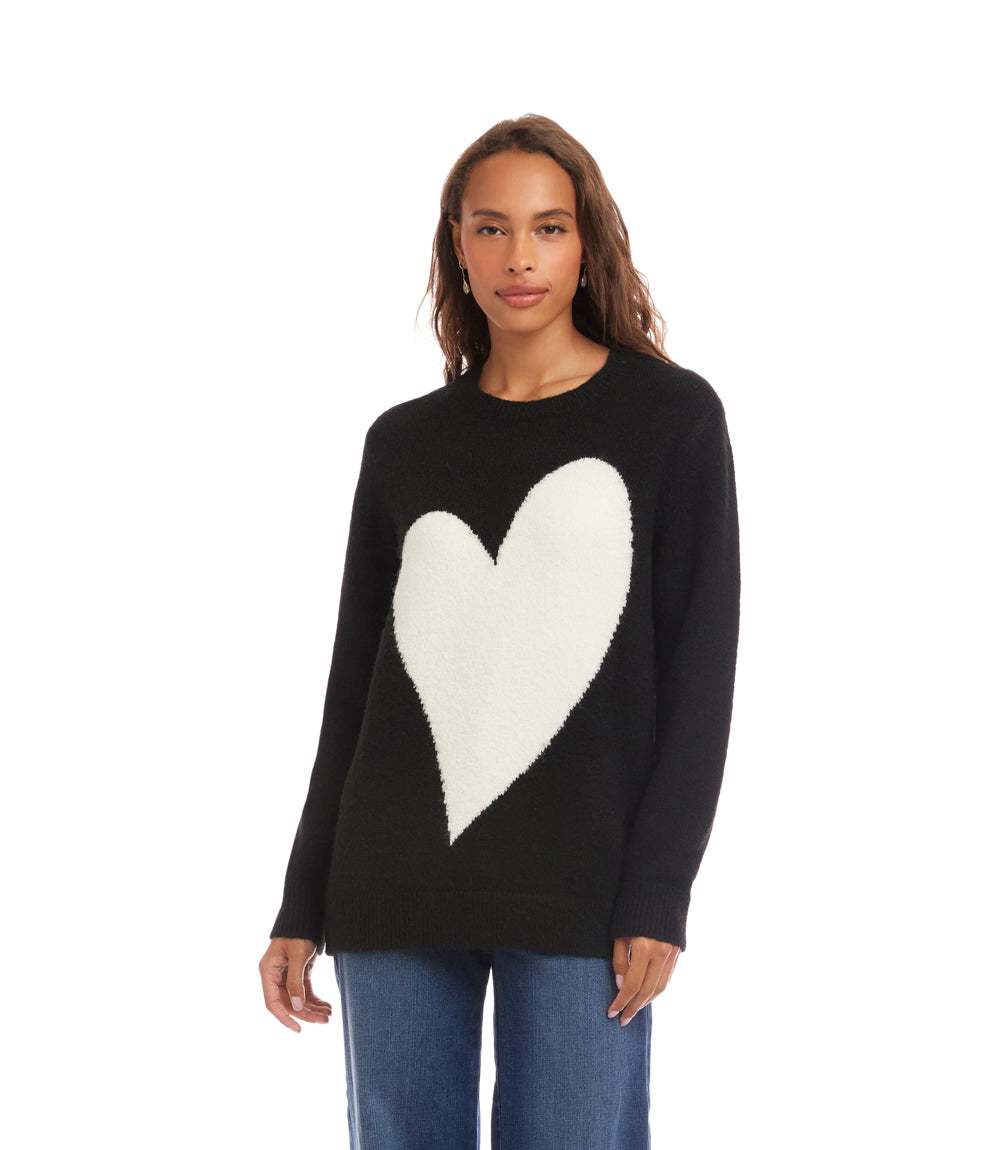 Heart Jacquard Sweater - Image 2