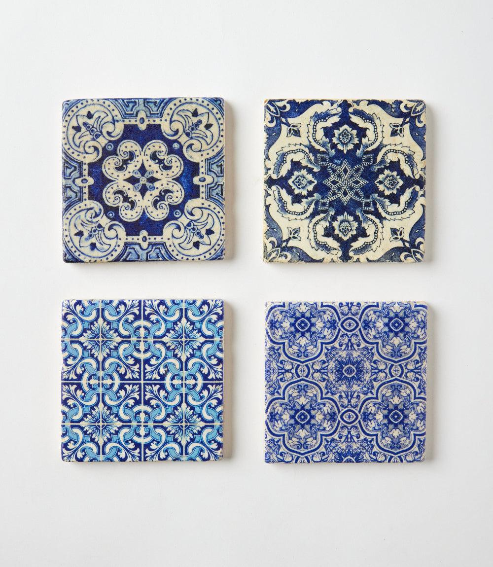 Italian Tile Marble Coasters, Set Of 4 - Image 2