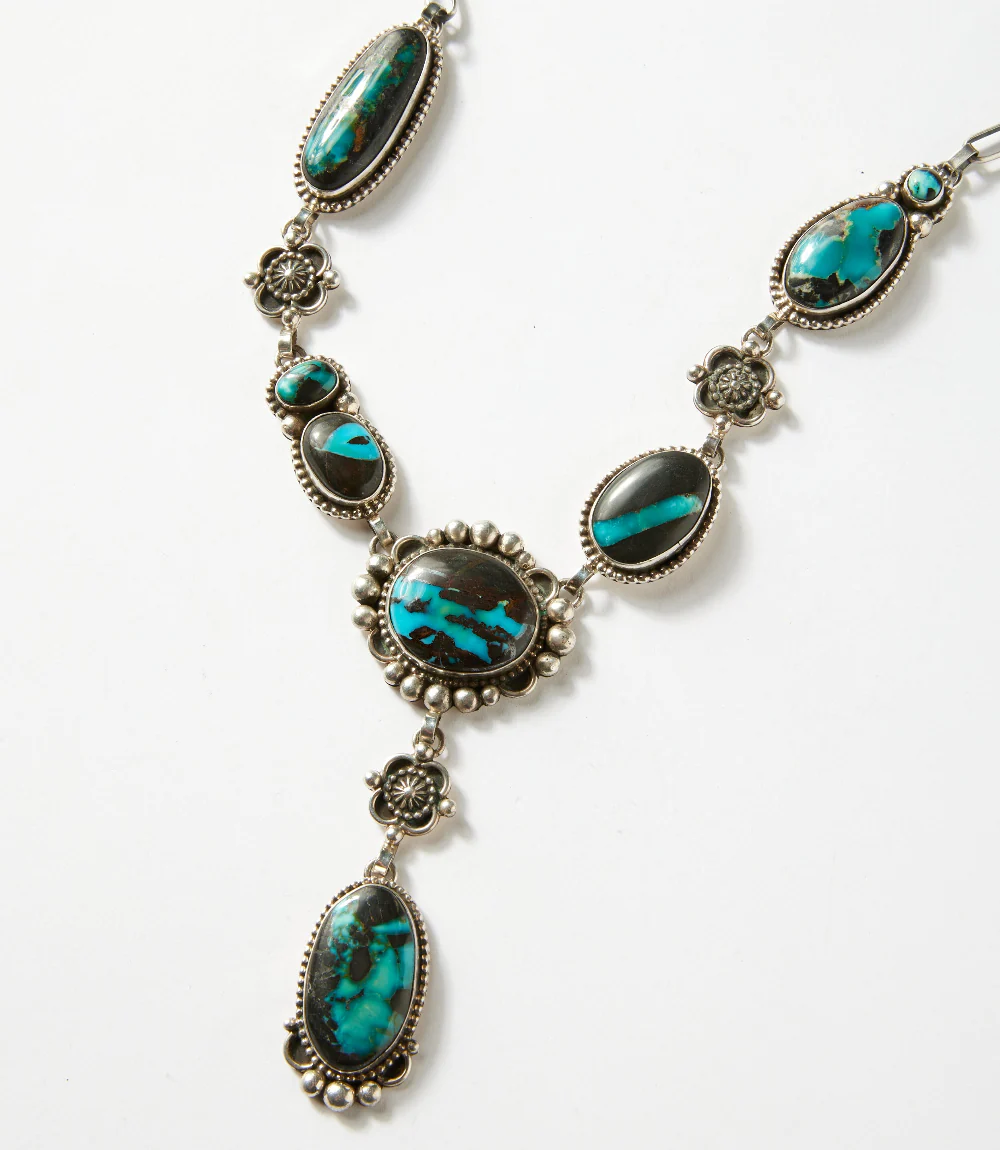 Ithaca Peak Turquoise Lariat Necklace And Earring Set - Image 4