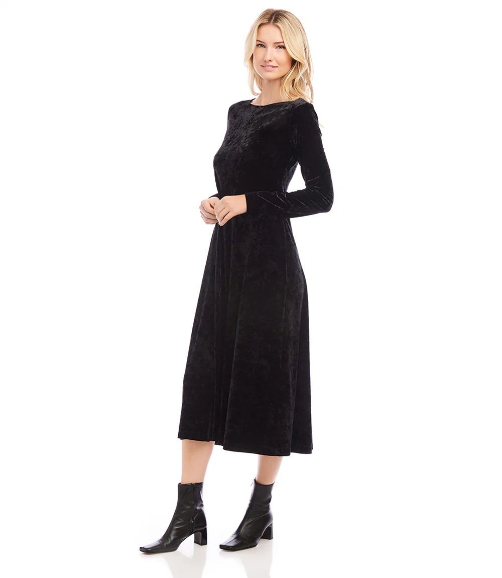 Kate Velvet Midi Dress - Image 3