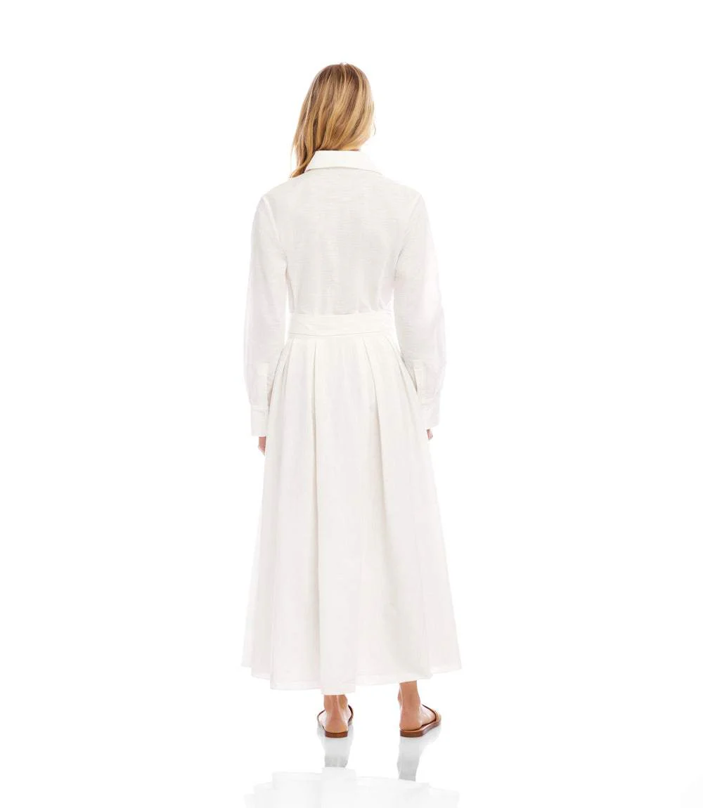 Lace Applique Midi Shirtdress - Image 5