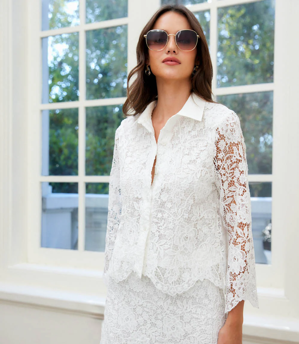 Lace Button Down Soft Jacket - Image 7