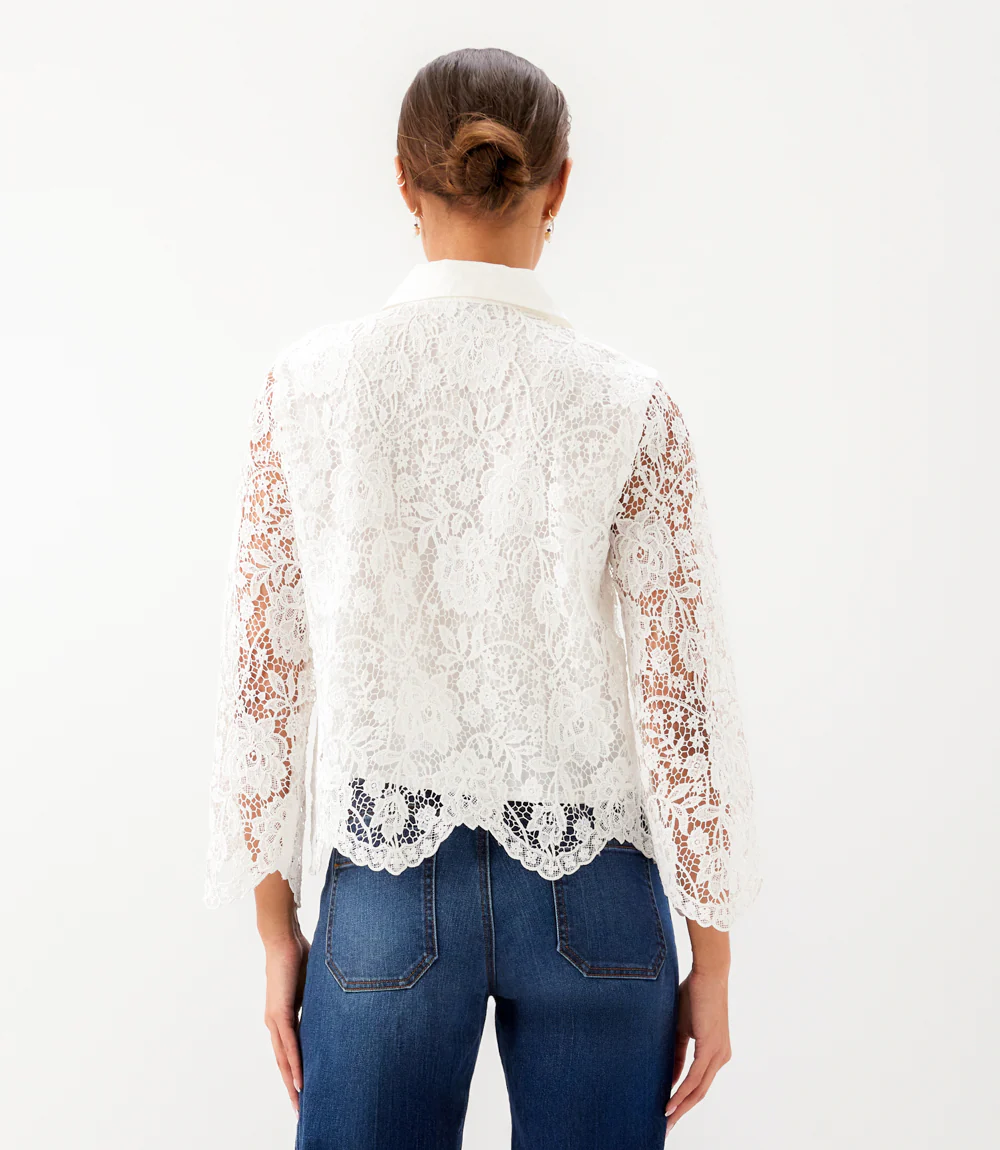 Lace Button Down Soft Jacket - Image 8