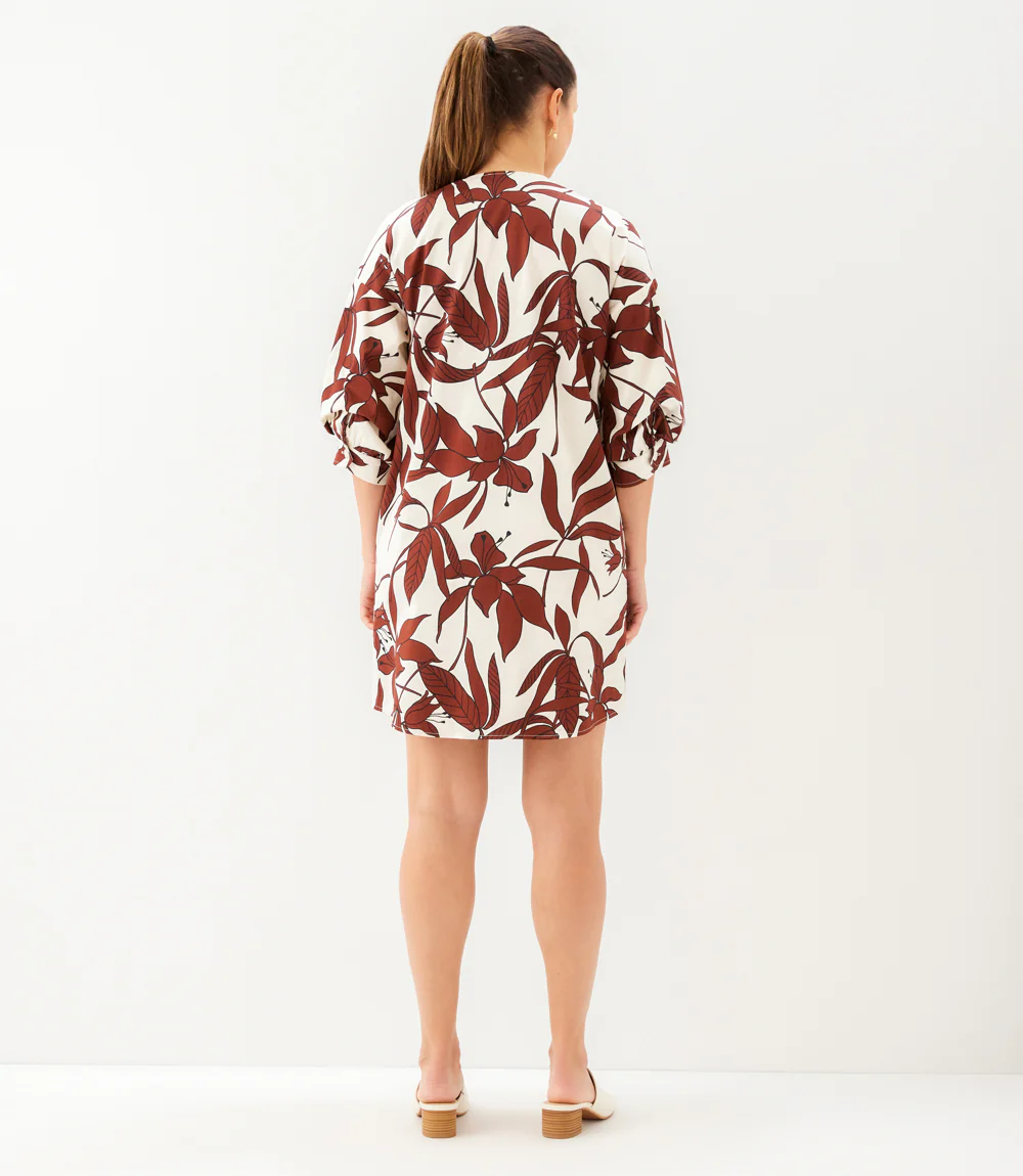 Lantern Sleeve Button-Front Dress - Image 6