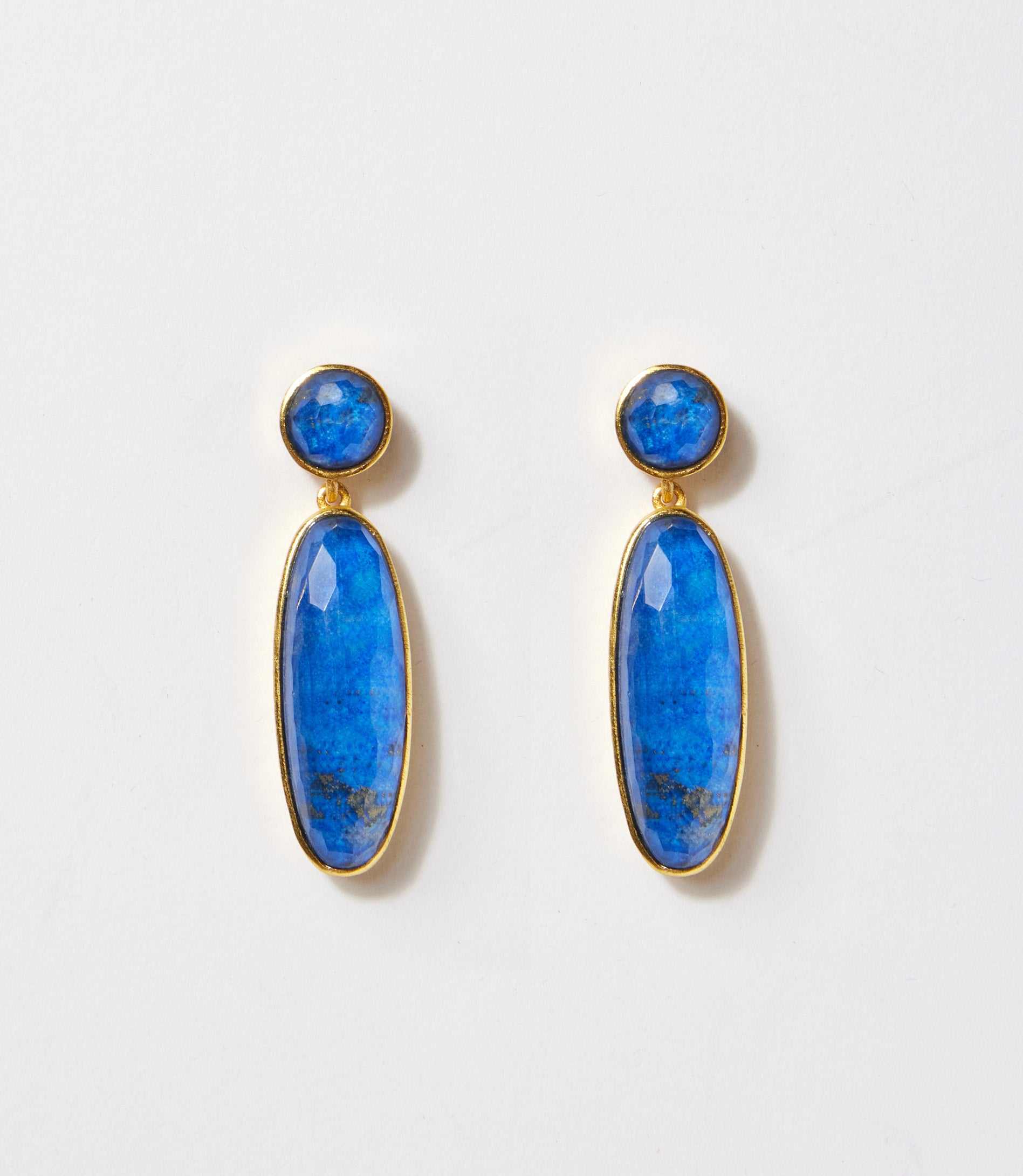 Lapis Crystal Earrings - Image 2
