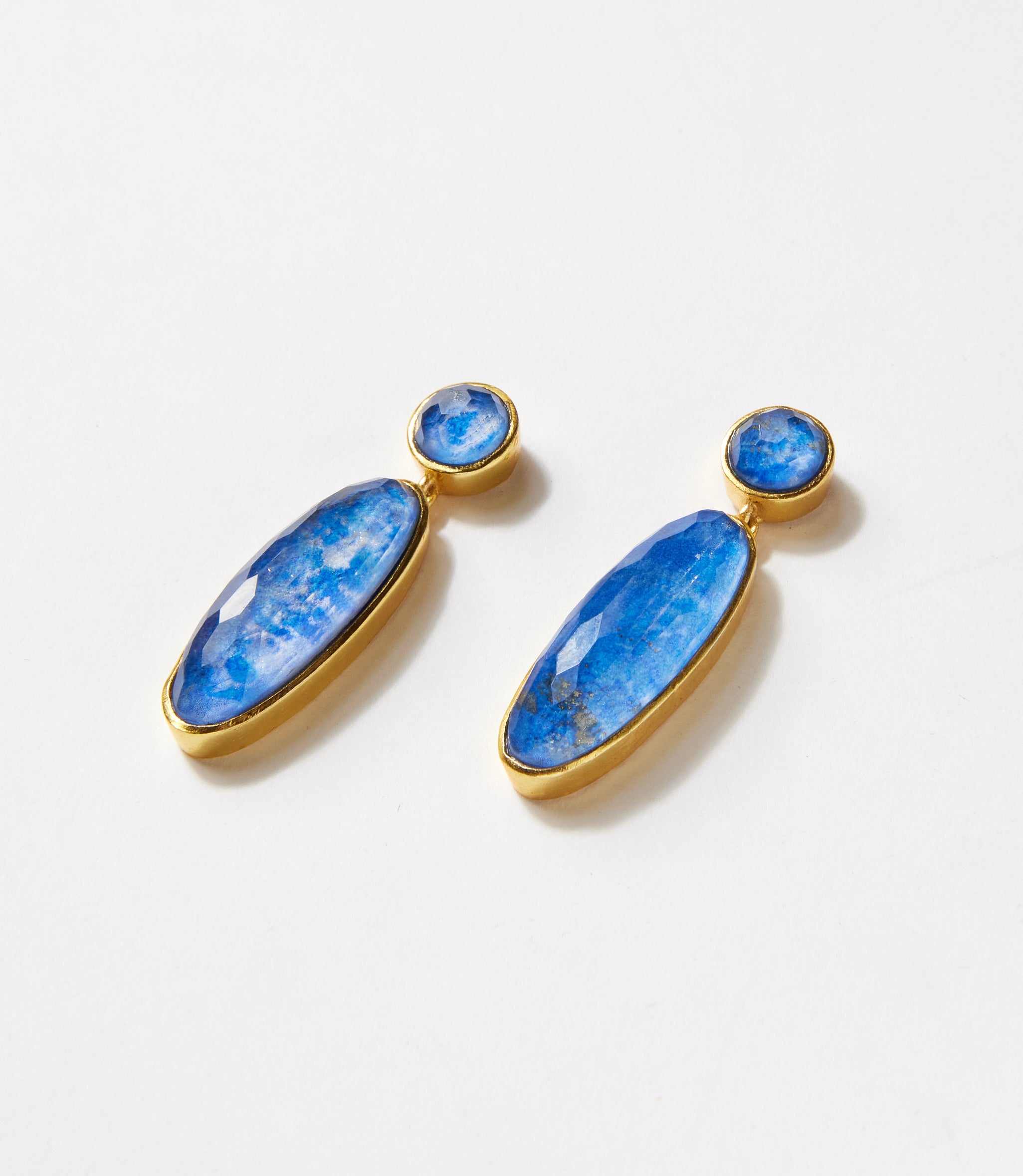 Lapis Crystal Earrings - Image 3