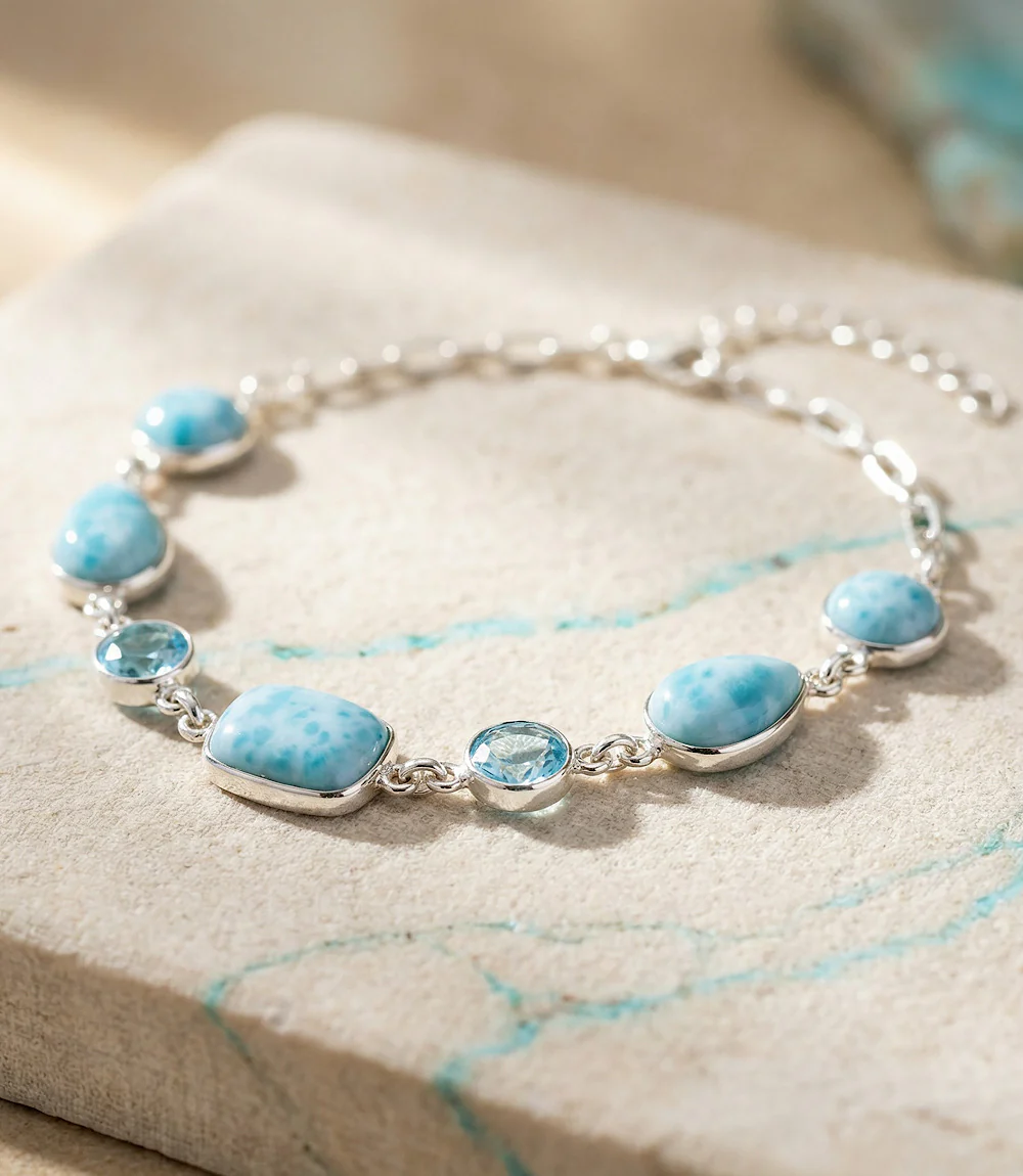 Larimar Station Bracelet - Image 4