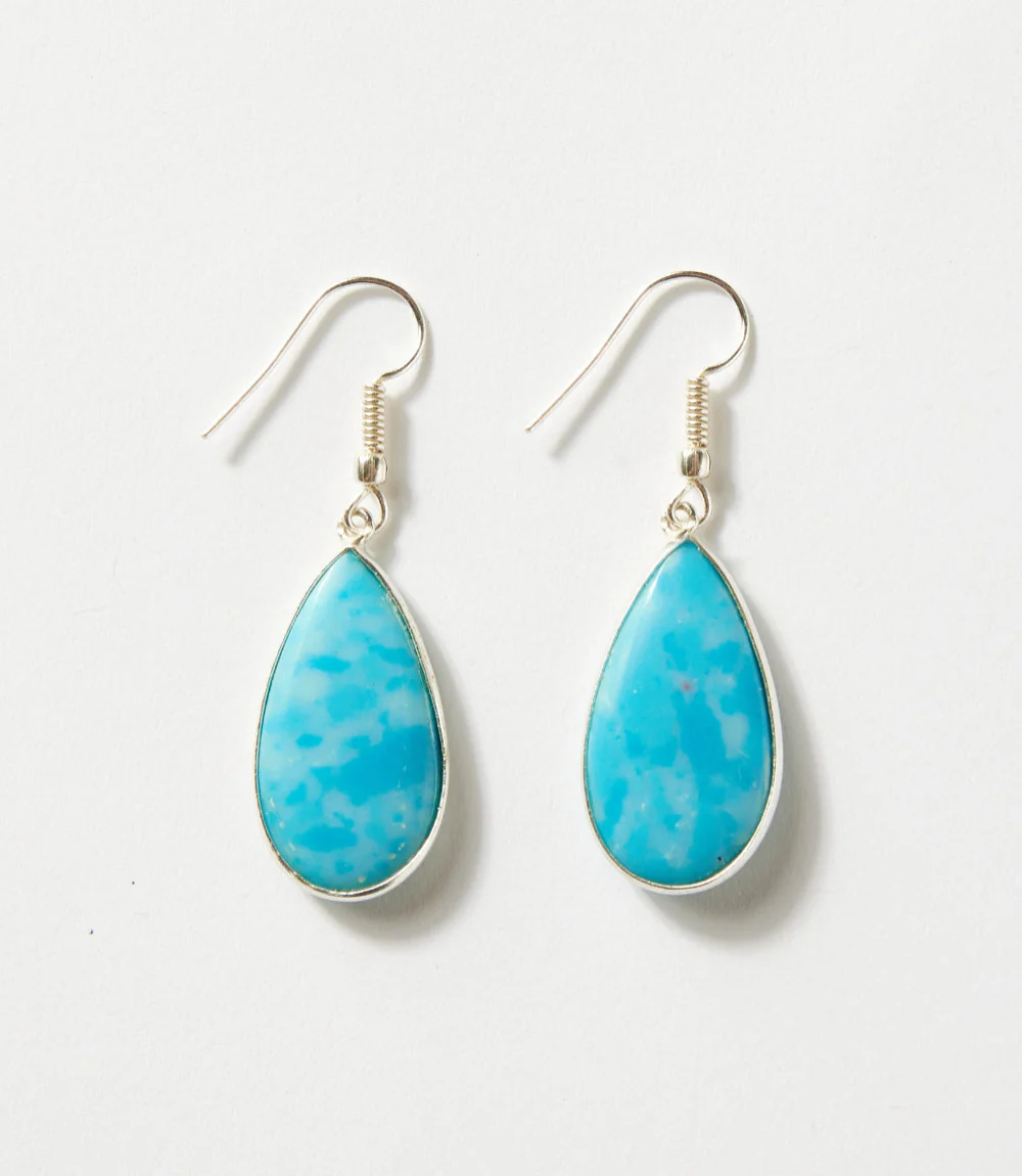 Larimar Teardrop Earrings - Image 4