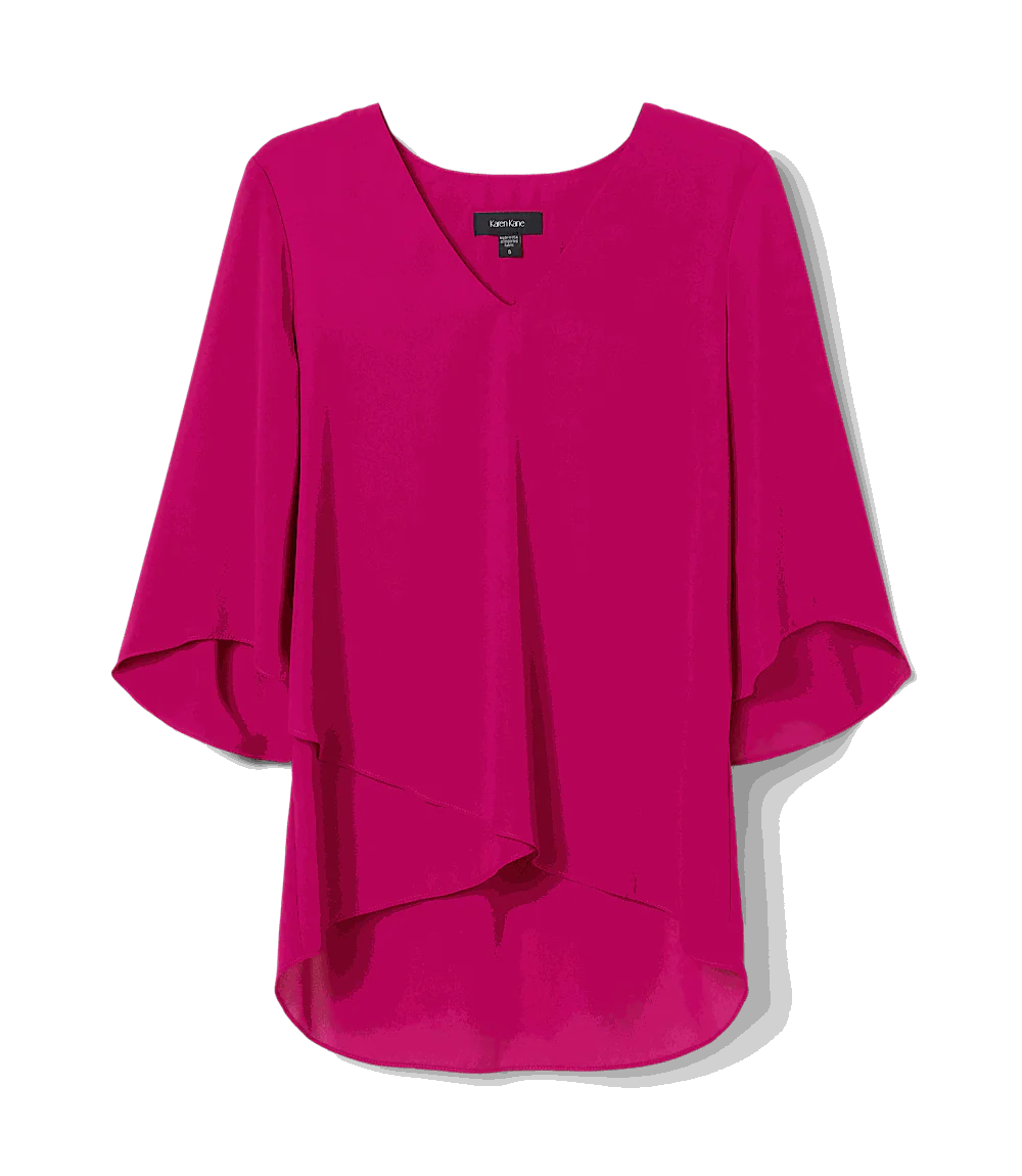 Layered Sleeve Asymmetric Top - Image 6