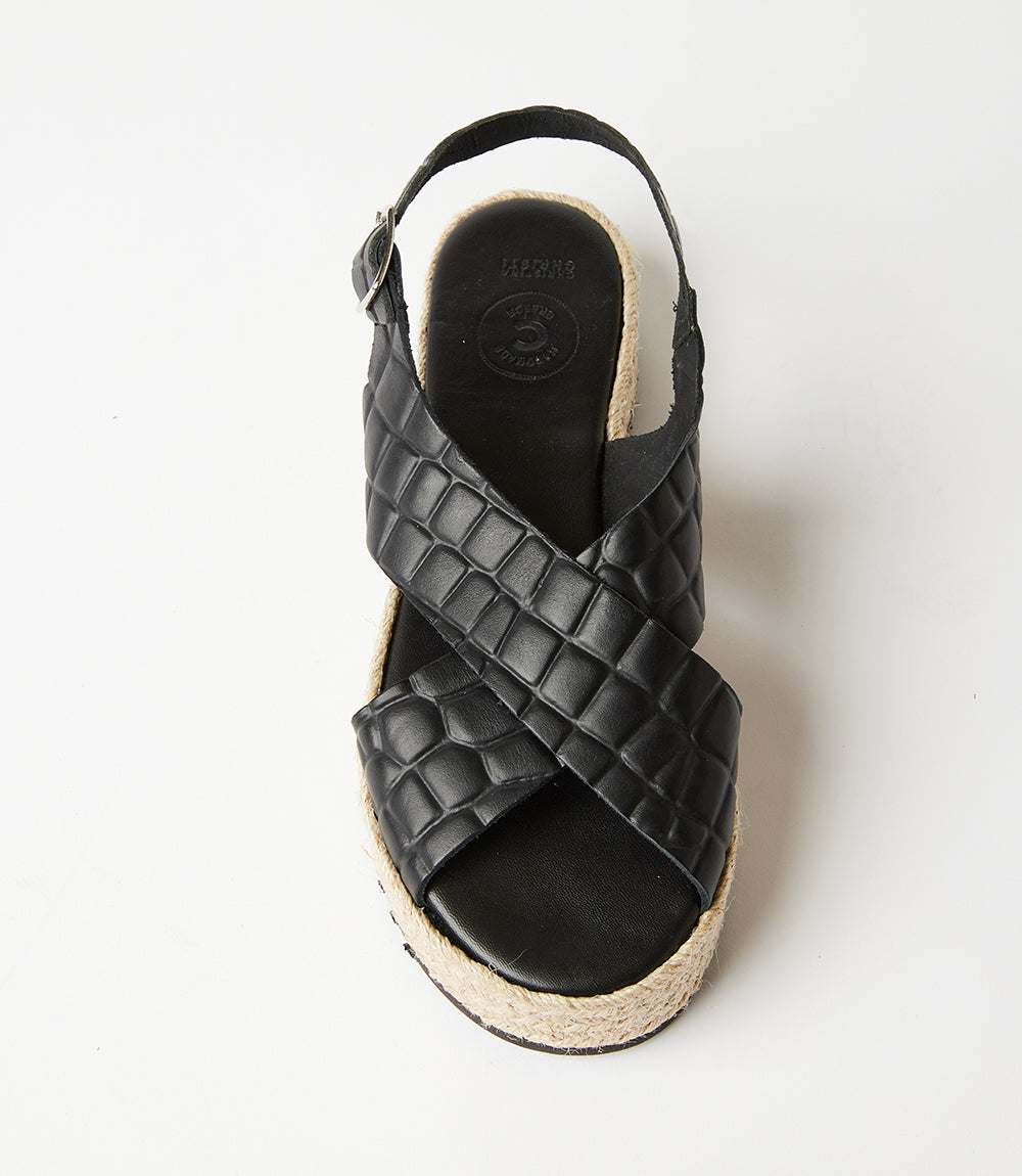 Leather Espadrille Sandals - Image 5
