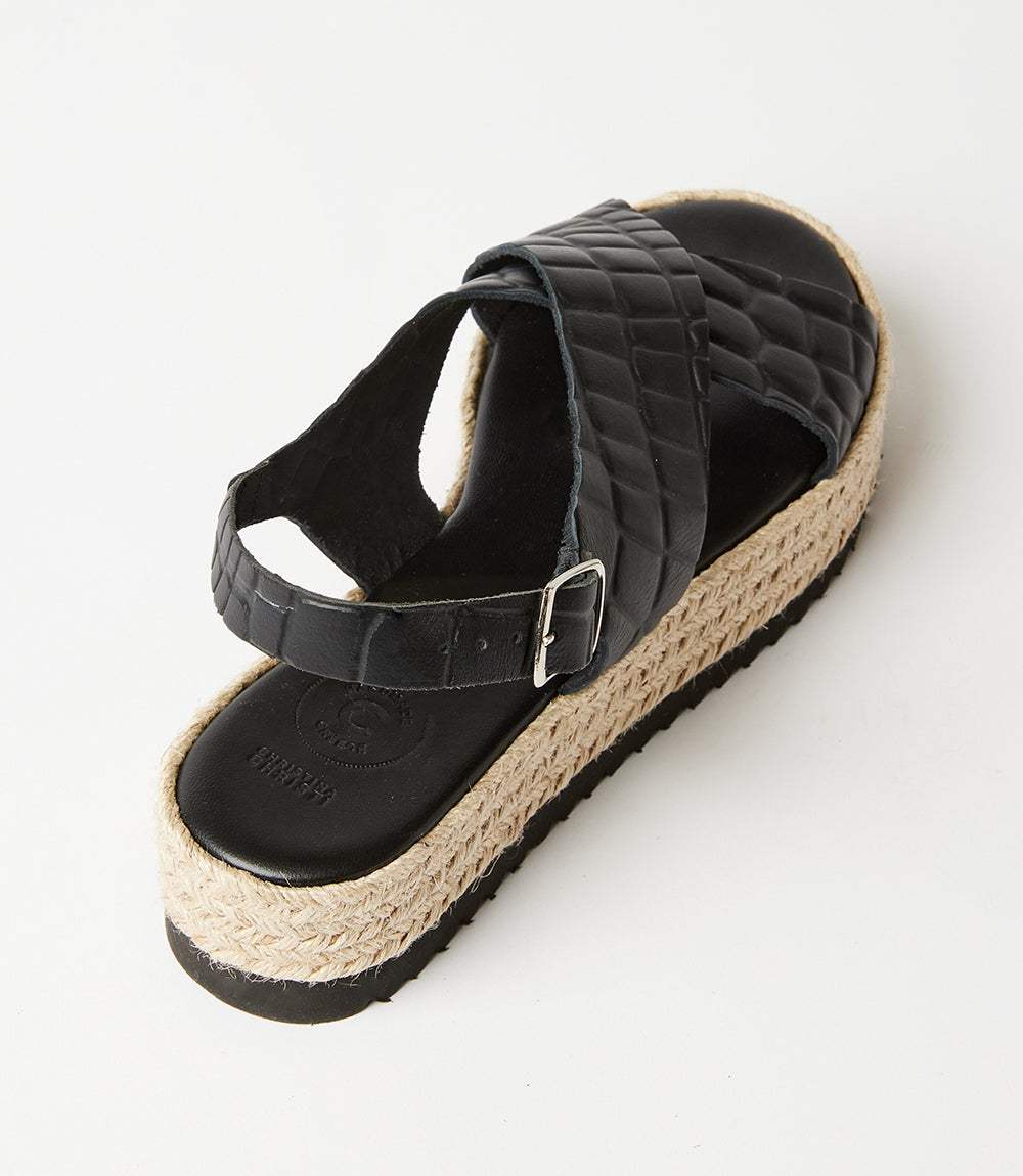 Leather Espadrille Sandals - Image 6