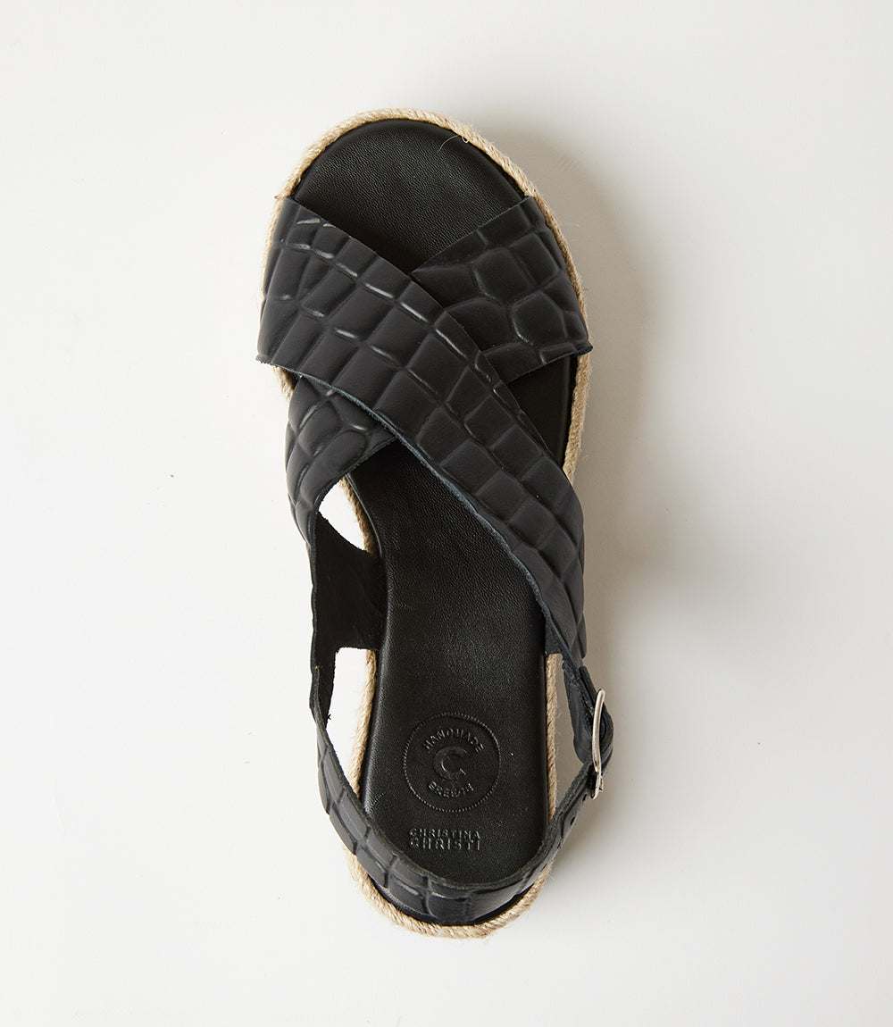 Leather Espadrille Sandals - Image 8