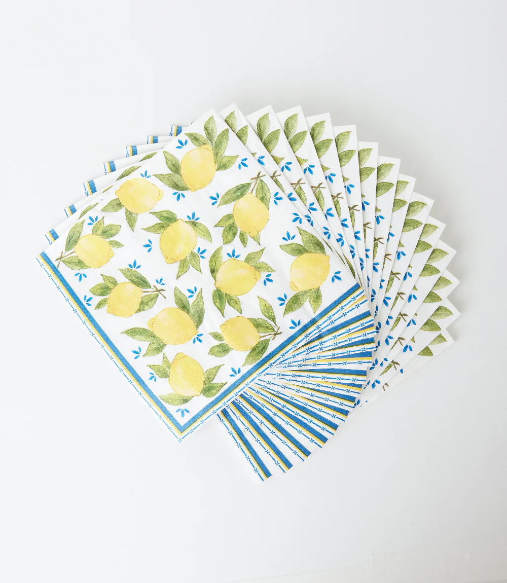 Lemon Pattern Paper Dinner Napkins, Pack Of 20 - Image 4
