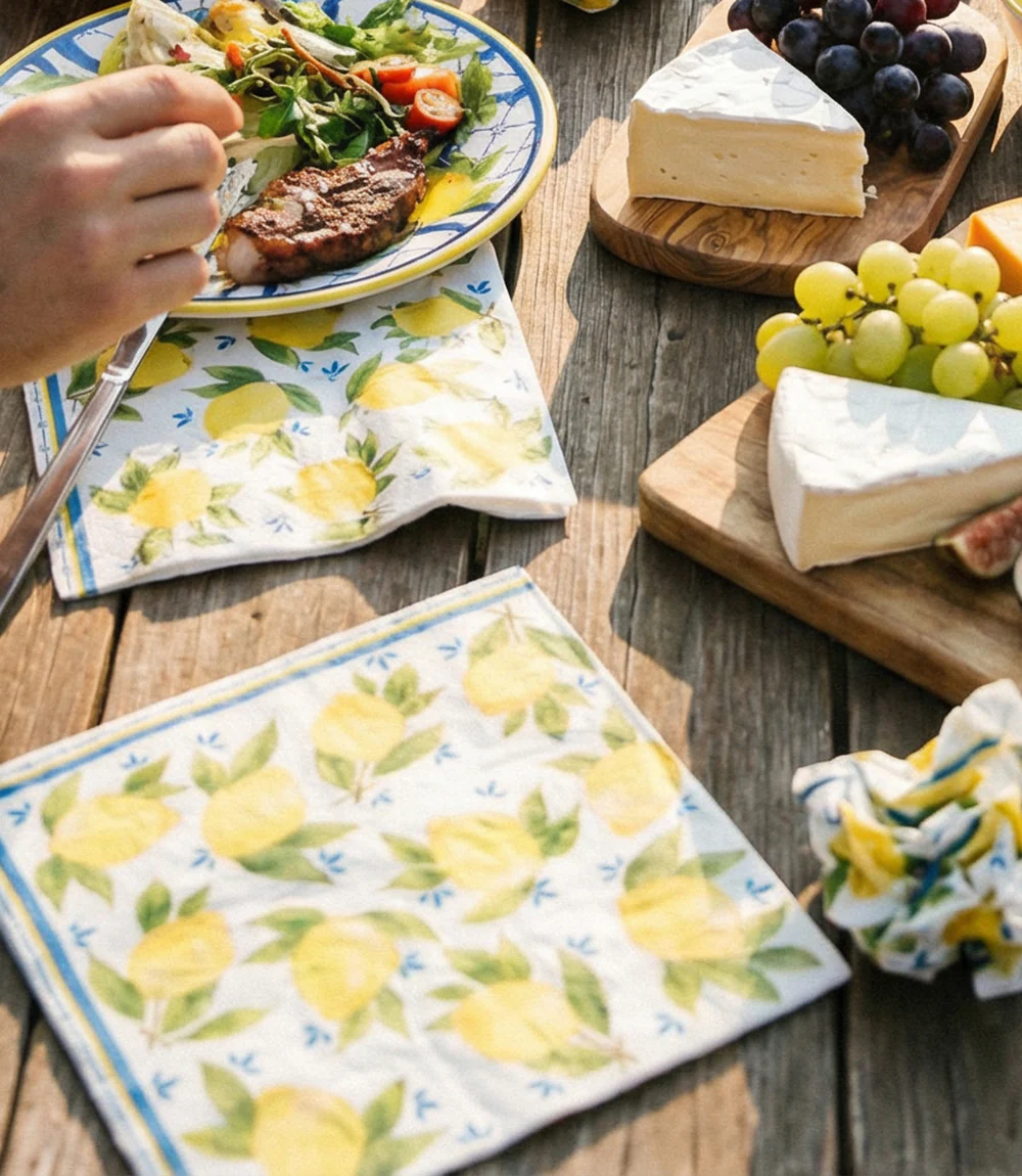 Lemon Pattern Paper Dinner Napkins, Pack Of 20 - Image 5