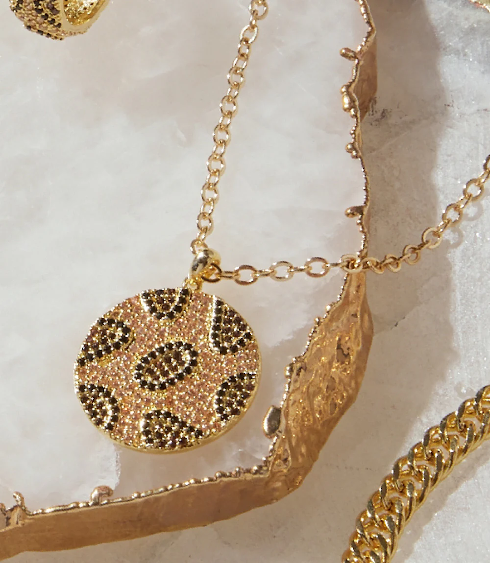 Leopard Crystal Necklace - Image 5