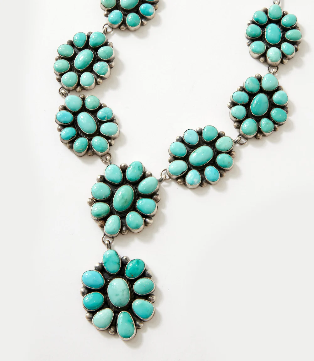 Lone Mountain Turquoise Necklace And Earring Set - Image 3