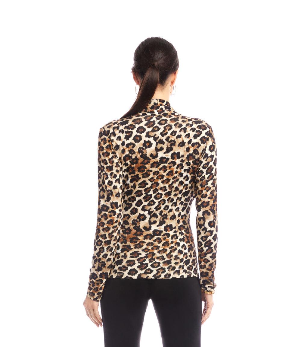 Long Sleeve Crossover Side-Shirred Top - Image 5