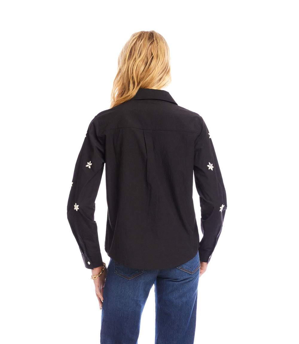 Long Sleeve Embroidered Shirt - Image 5