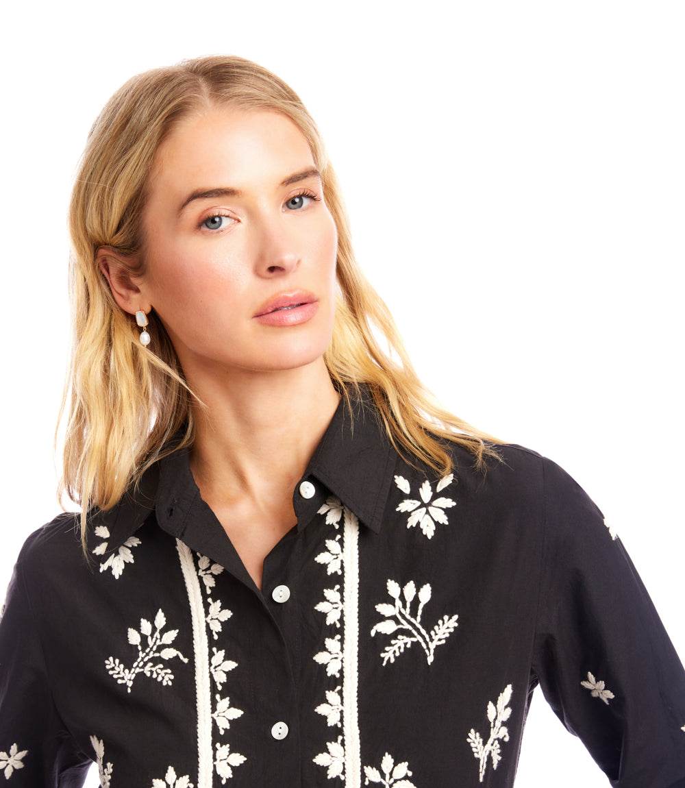 Long Sleeve Embroidered Shirt - Image 6