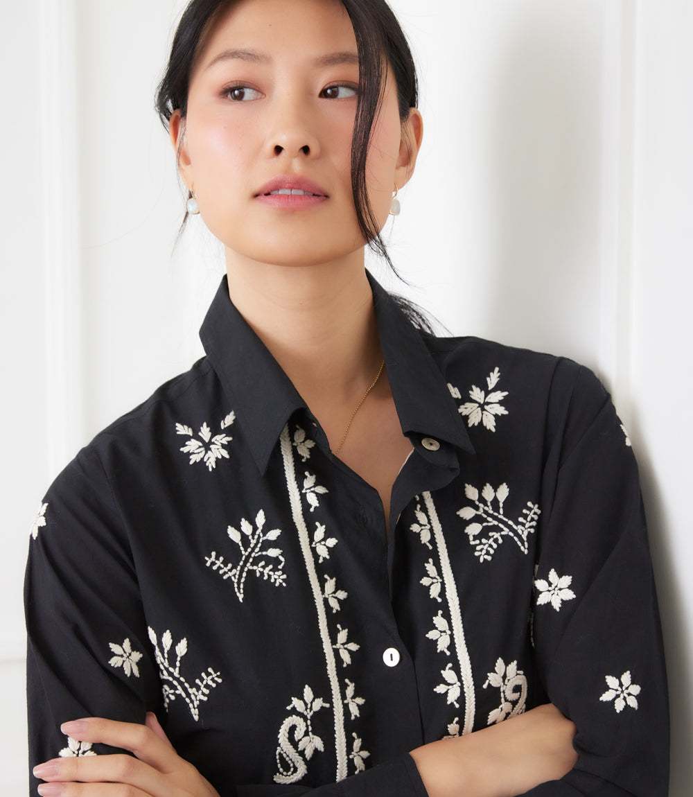 Long Sleeve Embroidered Shirt - Image 7