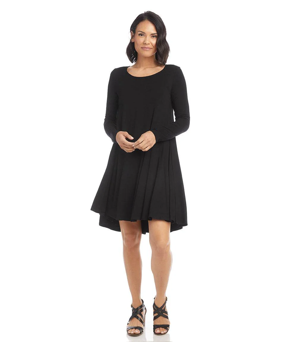 Long Sleeve Maggie Trapeze Dress - Image 3