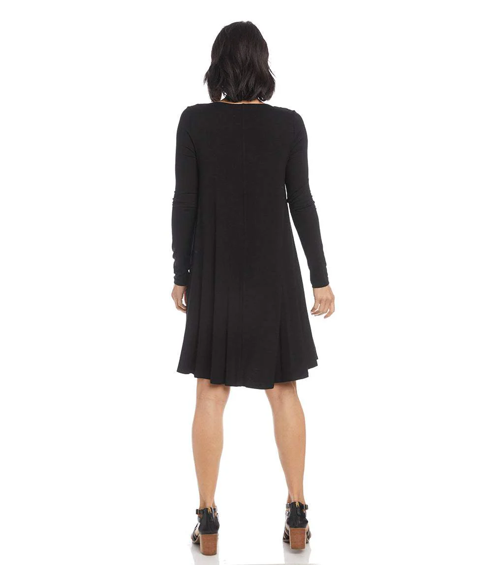 Long Sleeve Maggie Trapeze Dress - Image 4
