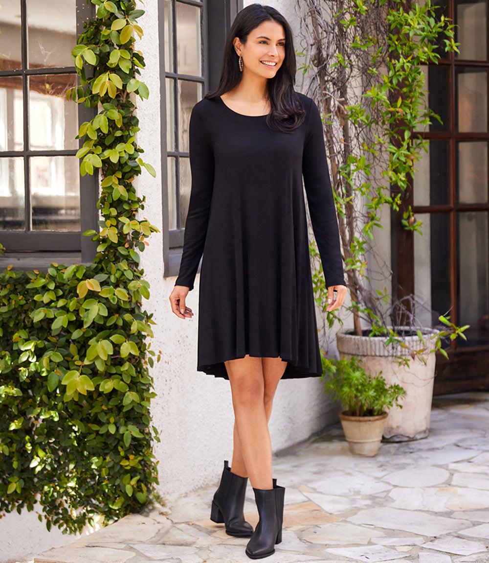 Long Sleeve Maggie Trapeze Dress - Image 6