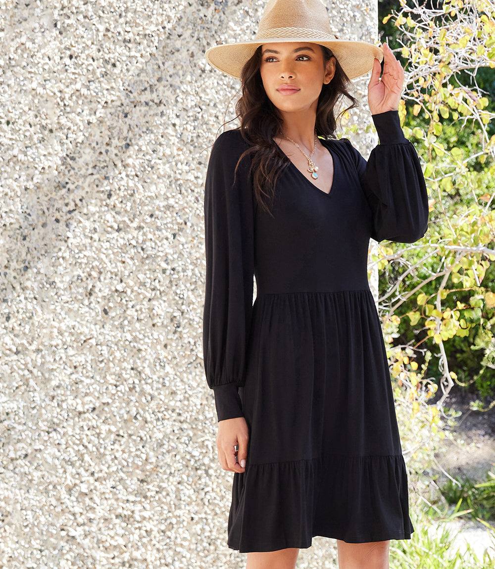 Long Sleeve Tiered Dress - Image 3