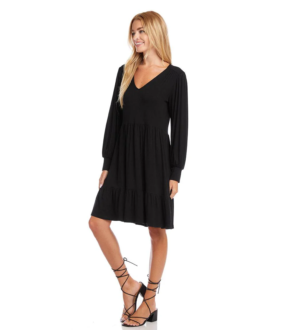 Long Sleeve Tiered Dress - Image 4