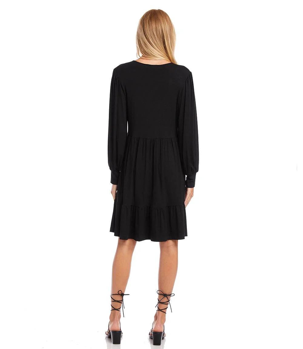 Long Sleeve Tiered Dress - Image 5
