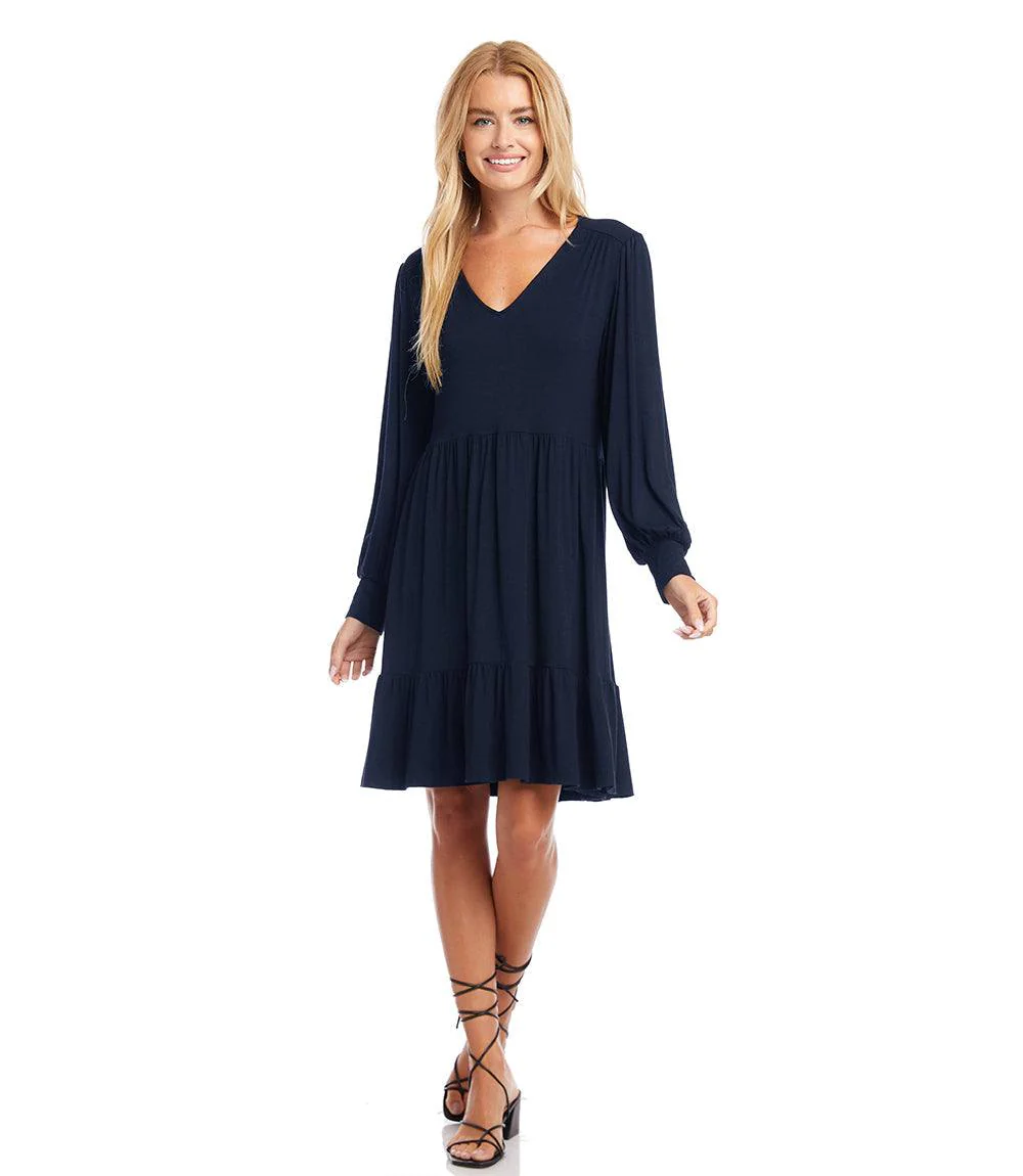 Long Sleeve Tiered Dress - Image 3