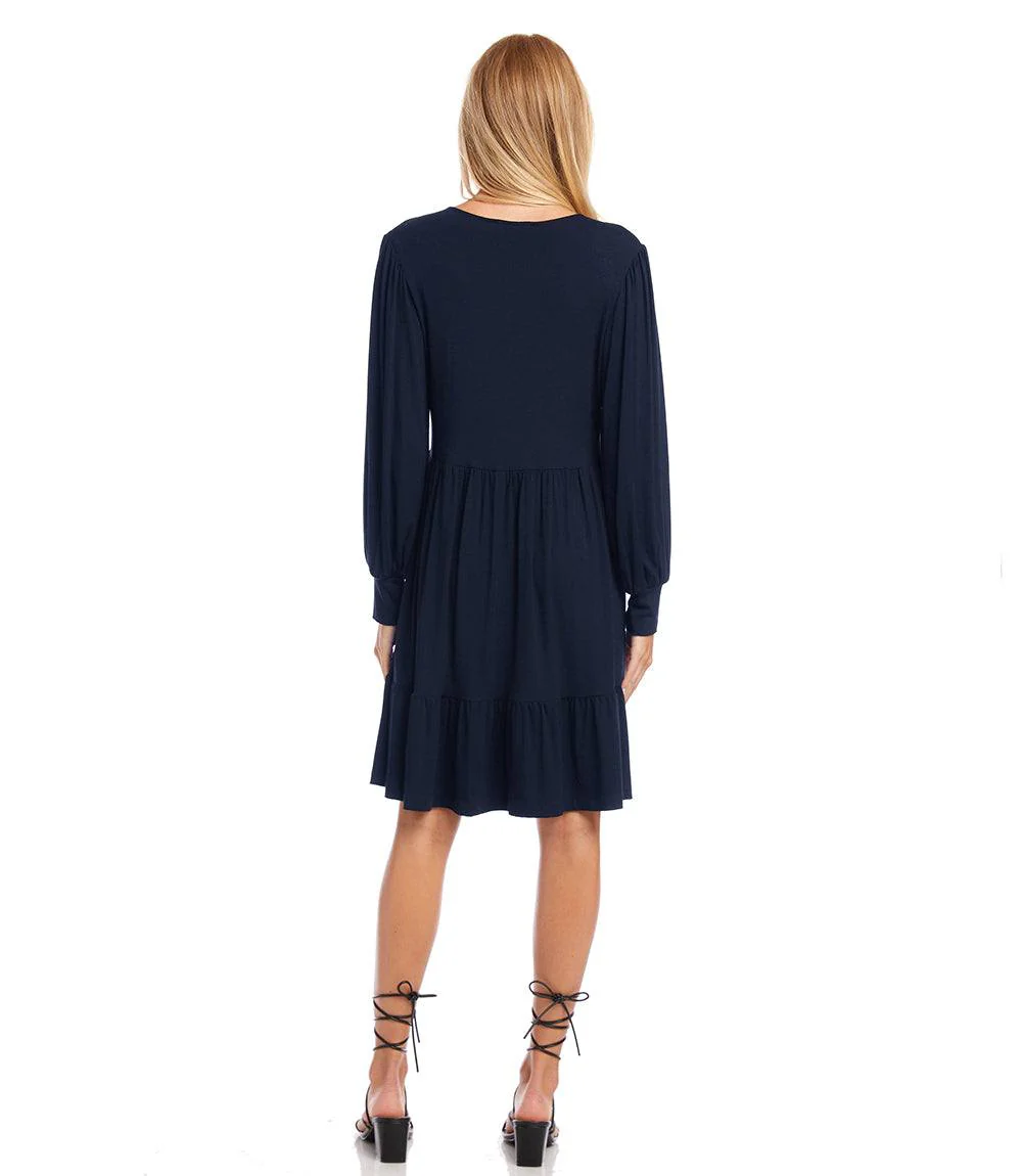 Long Sleeve Tiered Dress - Image 4